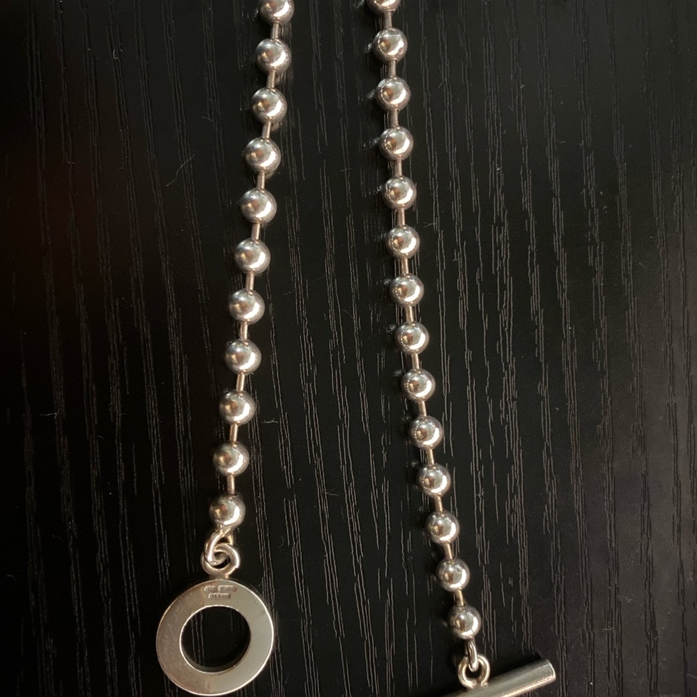 Authentic Gucci Sterling Silver Ball Chain Bracelet - Picture 2 of 5